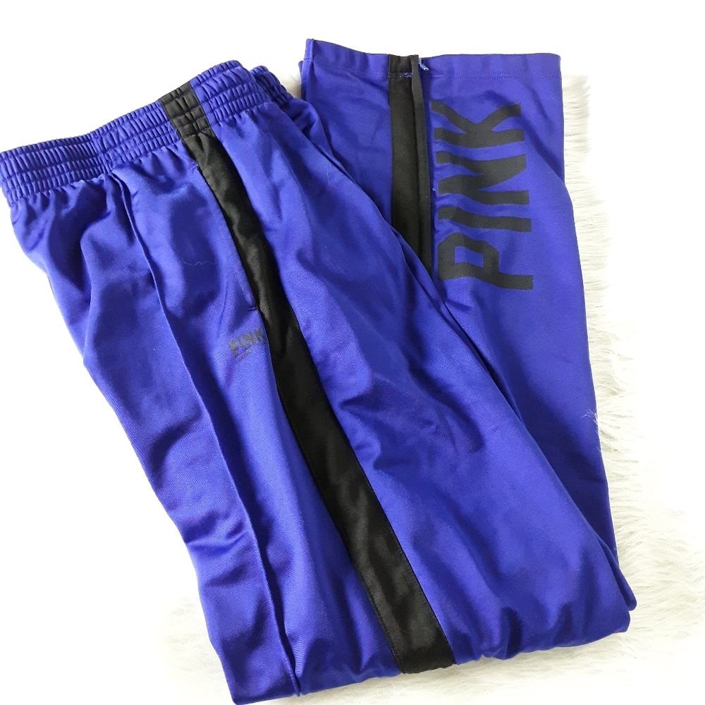 Victoria's Secret PINK Purple Track Pants With Zippers SZ XS